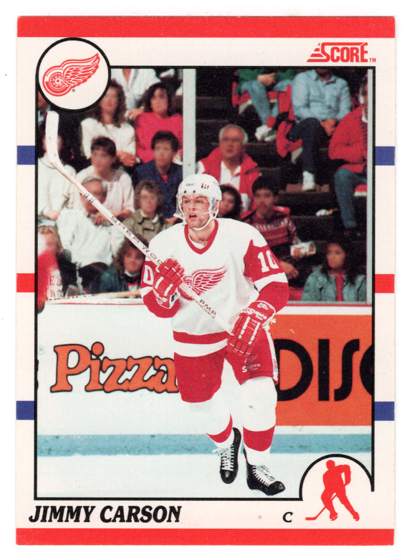 Jimmy Carson - Detroit Red Wings (NHL Hockey Card) 1990-91 Score Canadian Bilingual # 64 Mint