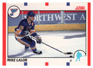 Mike Lalor RC - St. Louis Blues (NHL Hockey Card) 1990-91 Score Canadian Bilingual # 67 Mint