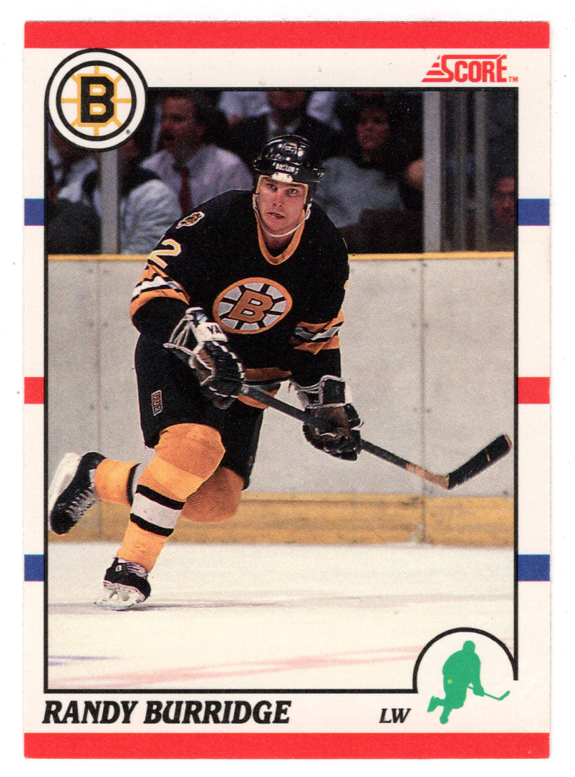 Randy Burridge - Boston Bruins (NHL Hockey Card) 1990-91 Score # 72 Mint