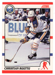 Christian Ruuttu - Buffalo Sabres (NHL Hockey Card) 1990-91 Score # 77 Mint
