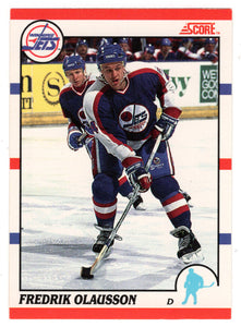 Fredrik Olausson - Winnipeg Jets (NHL Hockey Card) 1990-91 Score Canadian Bilingual # 81 Mint