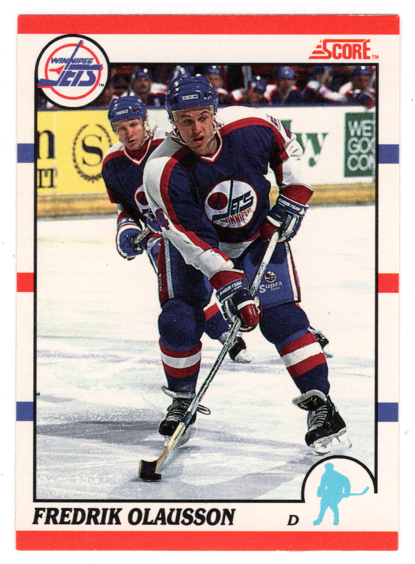 Fredrik Olausson - Winnipeg Jets (NHL Hockey Card) 1990-91 Score Canadian Bilingual # 81 Mint