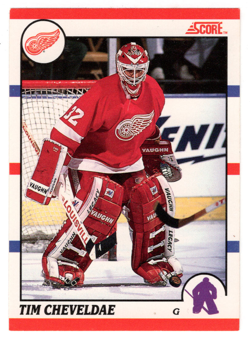 Tim Cheveldae RC - Detroit Red Wings (NHL Hockey Card) 1990-91 Score Canadian Bilingual # 87 Mint
