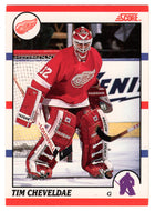 Tim Cheveldae RC - Detroit Red Wings (NHL Hockey Card) 1990-91 Score Canadian Bilingual # 87 Mint
