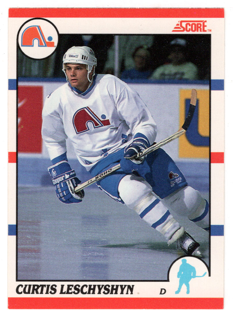 Curtis Leschyshyn RC - Quebec Nordiques (NHL Hockey Card) 1990-91 Score Canadian Bilingual # 92 Mint