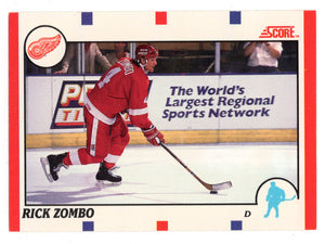 Rick Zombo RC - Detroit Red Wings (NHL Hockey Card) 1990-91 Score Canadian Bilingual # 101 Mint