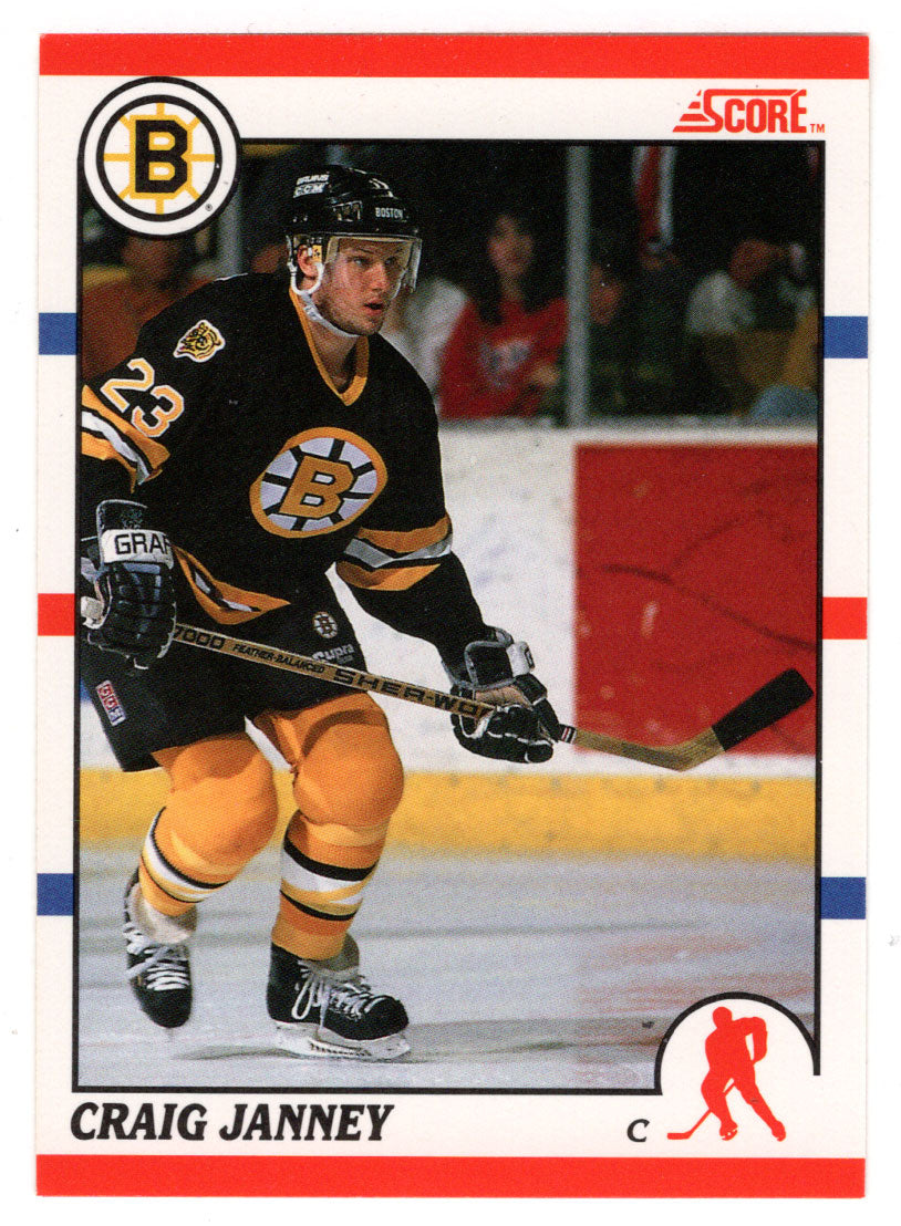 Craig Janney - Boston Bruins (NHL Hockey Card) 1990-91 Score Canadian Bilingual # 118 Mint