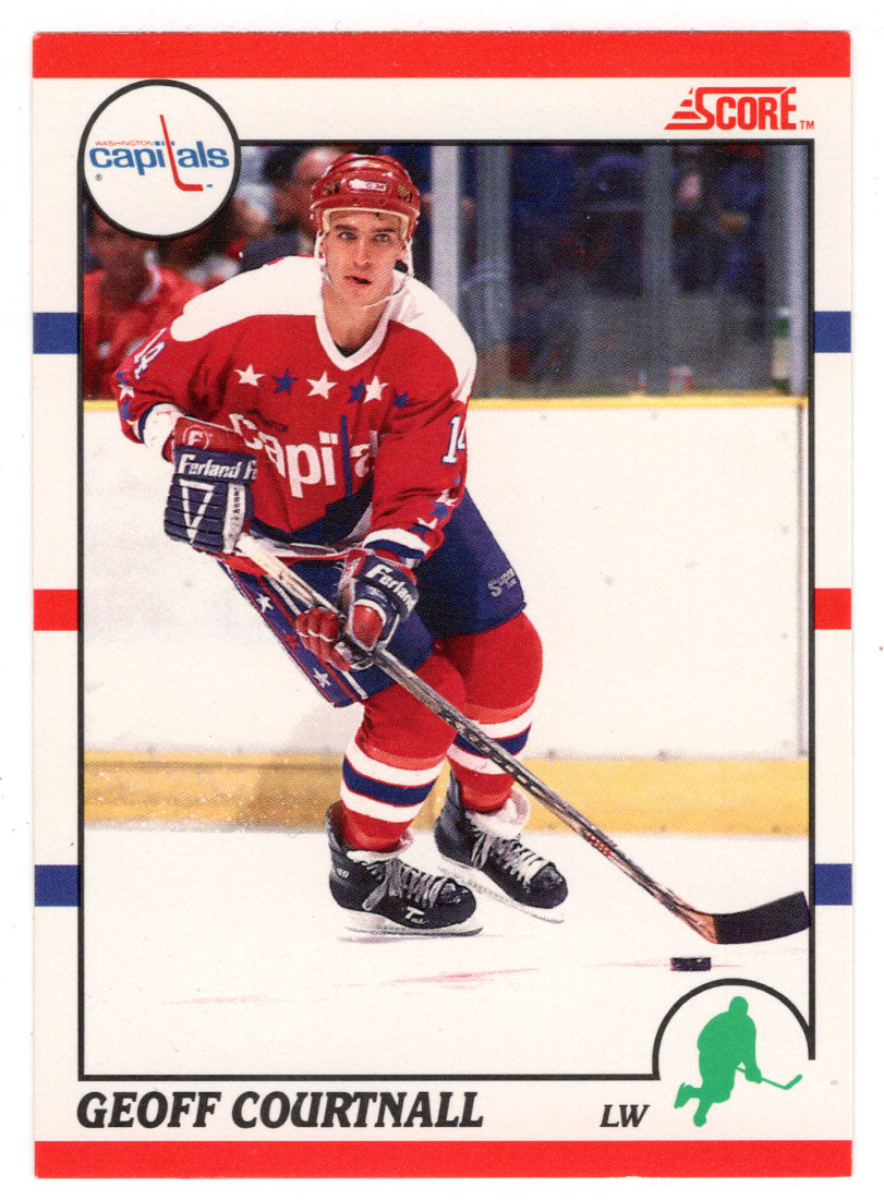 Geoff Courtnall - Washington Capitals (NHL Hockey Card) 1990-91 Score Canadian Bilingual # 124 Mint