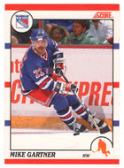 Mike Gartner - New York Rangers (NHL Hockey Card) 1990-91 Score Canadian Bilingual # 130 Mint