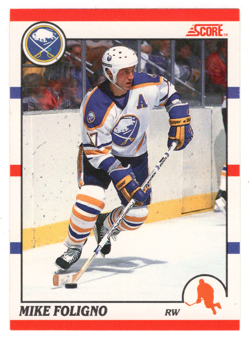 Mike Foligno - Buffalo Sabres (NHL Hockey Card) 1990-91 Score Canadian Bilingual # 133 Mint