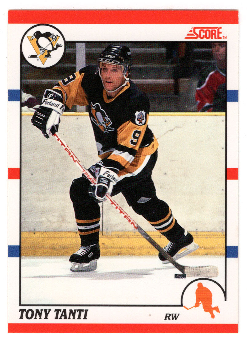 Tony Tanti - Pittsburgh Penguins (NHL Hockey Card) 1990-91 Score Canadian Bilingual # 137 Mint