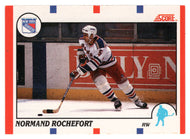 Normand Rochefort - New York Rangers (NHL Hockey Card) 1990-91 Score Canadian Bilingual # 149 Mint