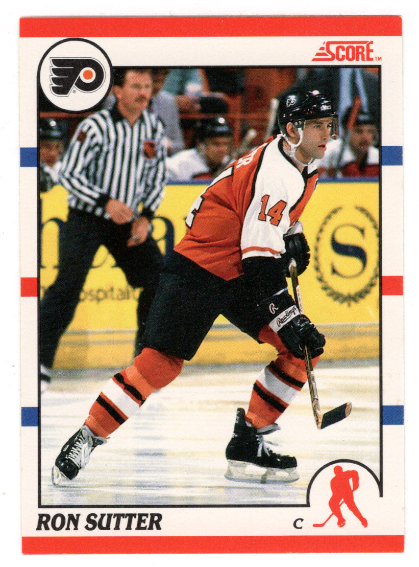 Ron Sutter - Philadelphia Flyers (NHL Hockey Card) 1990-91 Score Canadian Bilingual # 153 Mint