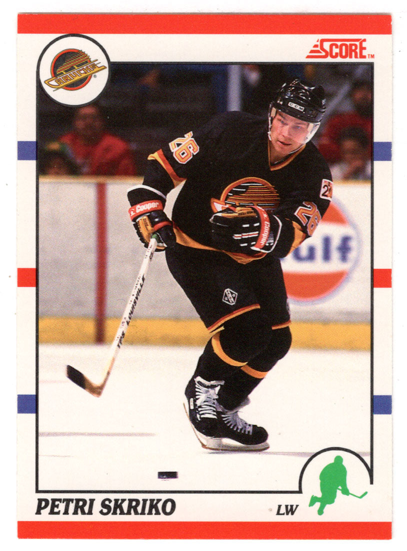 Petri Skriko - Vancouver Canucks (NHL Hockey Card) 1990-91 Score Canadian Bilingual # 154 Mint