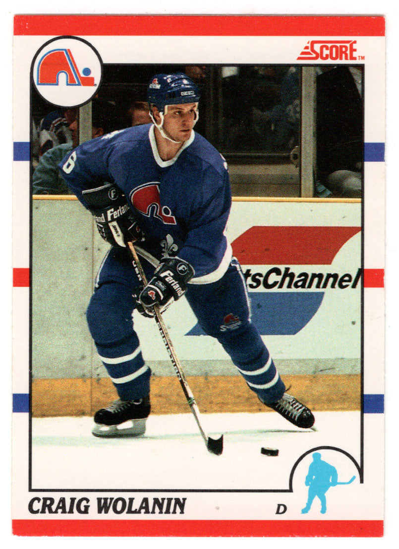 Craig Wolanin RC - Quebec Nordiques (NHL Hockey Card) 1990-91 Score # 167 Mint