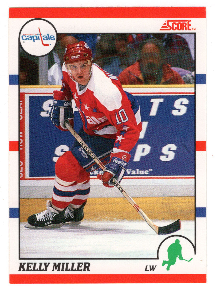 Kelly Miller - Washington Capitals (NHL Hockey Card) 1990-91 Score # 168 Mint