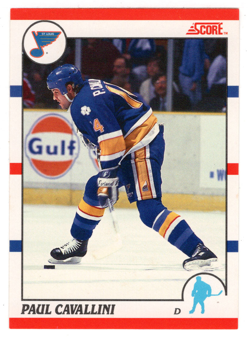 Paul Cavallini - St. Louis Blues (NHL Hockey Card) 1990-91 Score # 185 Mint