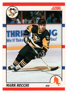 Mark Recchi RC - Pittsburgh Penguins (NHL Hockey Card) 1990-91 Score Canadian Bilingual # 186 Mint