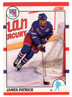 James Patrick - New York Rangers (NHL Hockey Card) 1990-91 Score Canadian Bilingual # 194 Mint