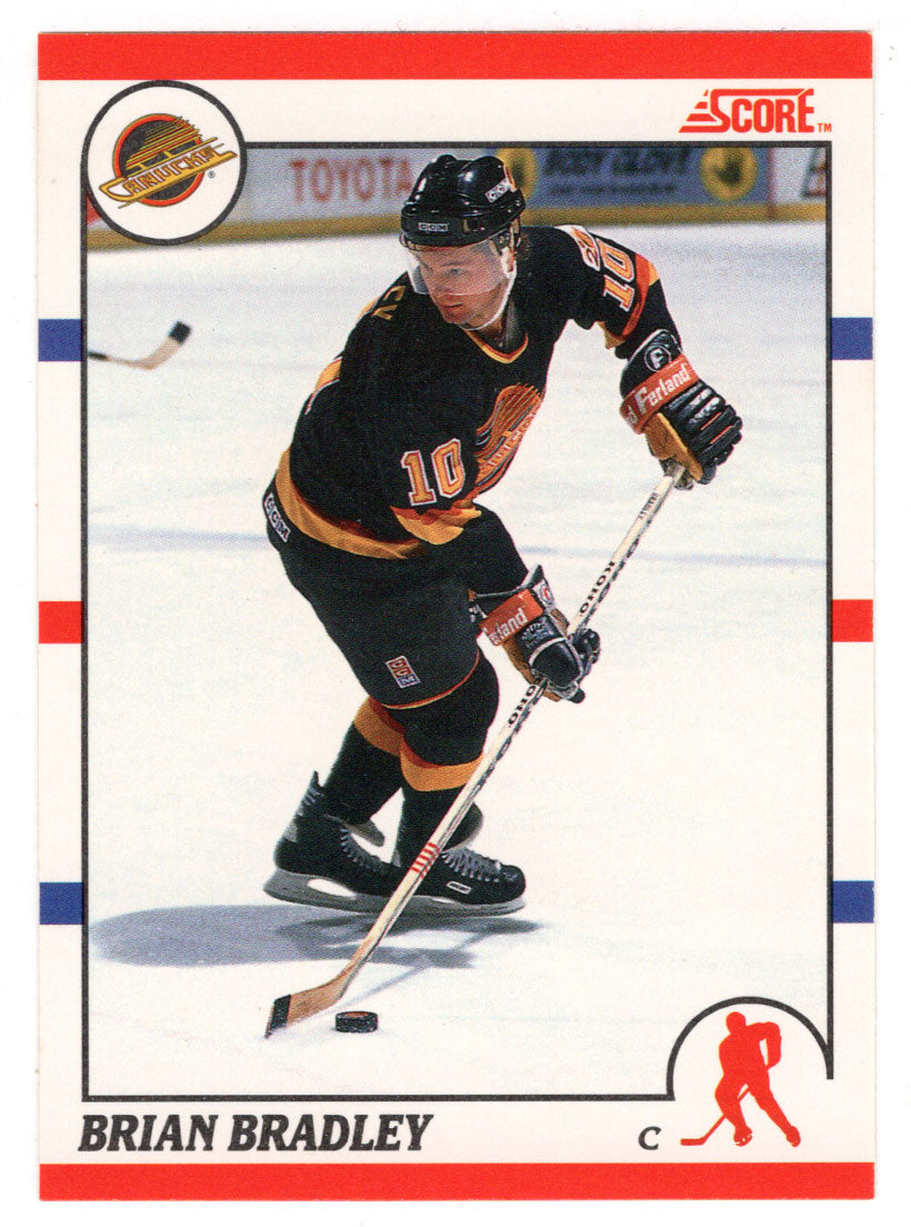 Brian Bradley - Vancouver Canucks (NHL Hockey Card) 1990-91 Score # 198 Mint