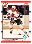 Alexei Kasatonov RC - New Jersey Devils (NHL Hockey Card) 1990-91 Score Canadian Bilingual # 209 Mint