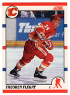 Theo Fleury - Calgary Flames (NHL Hockey Card) 1990-91 Score Canadian Bilingual # 226 Mint