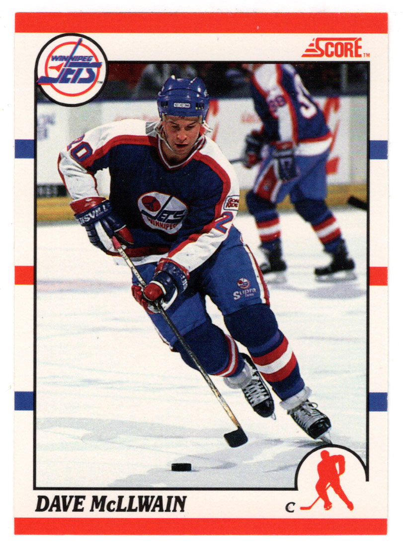 Dave McLlwain - Winnipeg Jets (NHL Hockey Card) 1990-91 Score Canadian Bilingual # 231 Mint