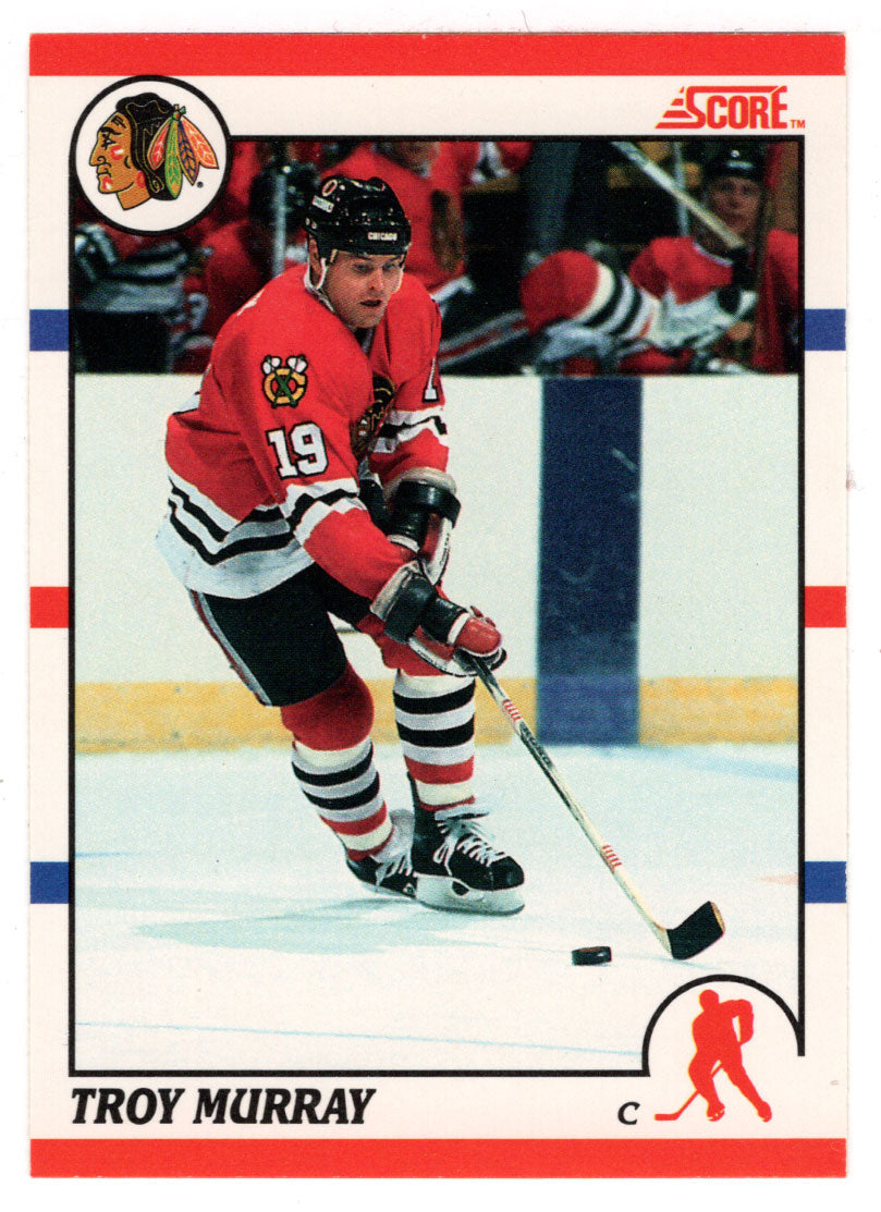 Troy Murray - Chicago Blackhawks (NHL Hockey Card) 1990-91 Score Canadian Bilingual # 243 Mint