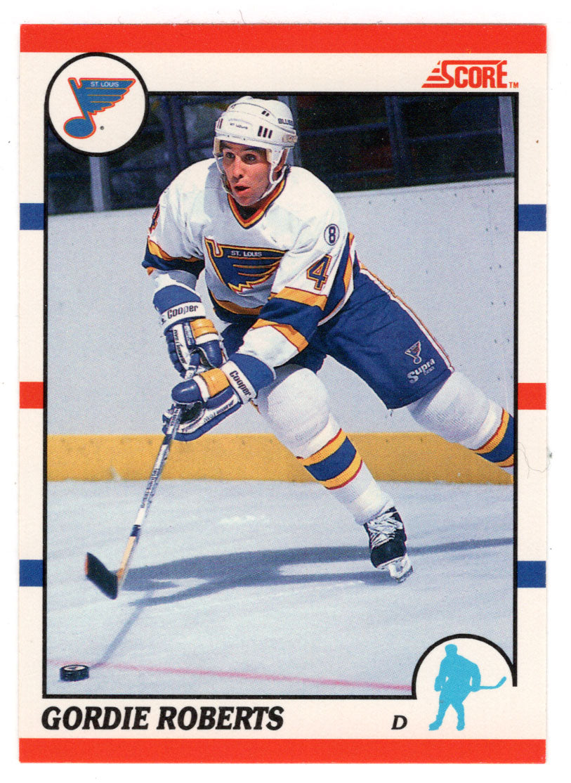 Gordie Roberts - St. Louis Blues (NHL Hockey Card) 1990-91 Score Canadian Bilingual # 245 Mint