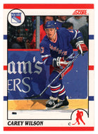 Carey Wilson - New York Rangers (NHL Hockey Card) 1990-91 Score Canadian Bilingual # 254 Mint