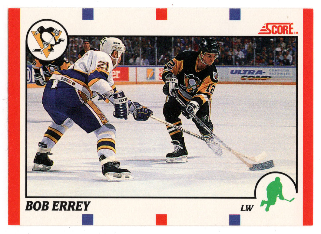 Bob Errey - Pittsburgh Penguins (NHL Hockey Card) 1990-91 Score Canadian Bilingual # 255 Mint