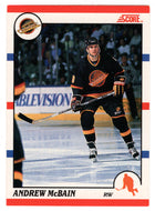 Andrew McBain - Vancouver Canucks (NHL Hockey Card) 1990-91 Score Canadian Bilingual # 257 Mint