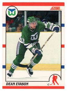 Dean Evason - Hartford Whalers (NHL Hockey Card) 1990-91 Score Canadian Bilingual # 259 Mint