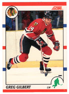 Greg Gilbert - Chicago Blackhawks (NHL Hockey Card) 1990-91 Score Canadian Bilingual # 264 Mint