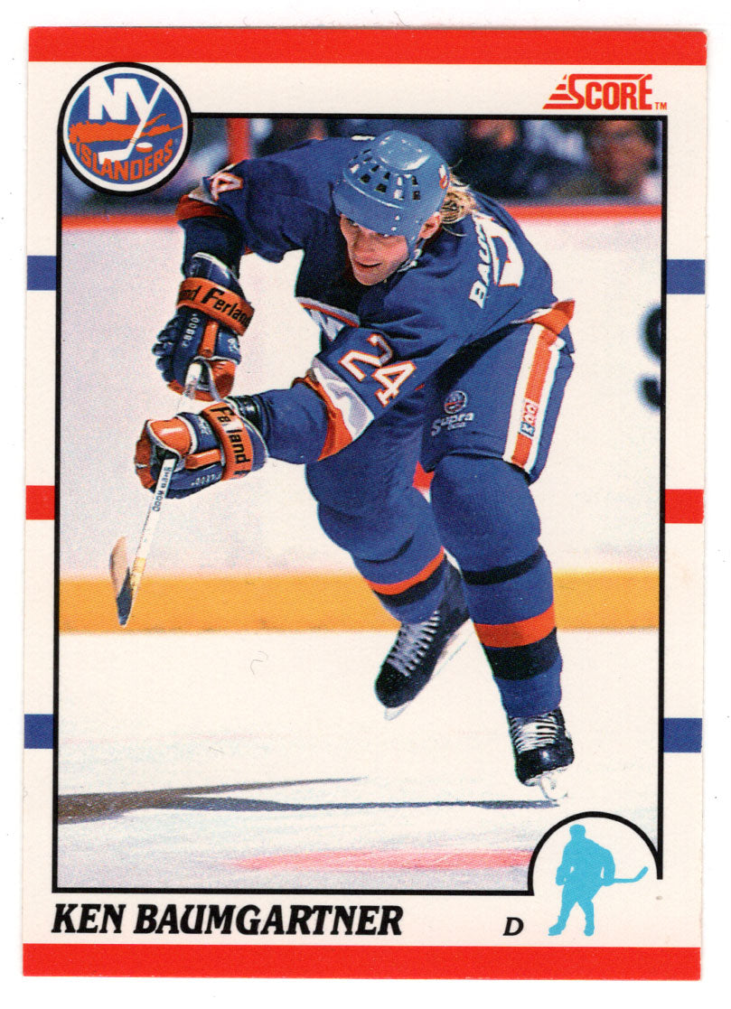 Ken Baumgartner RC - New York Islanders (NHL Hockey Card) 1990-91 Score Canadian Bilingual # 265 Mint