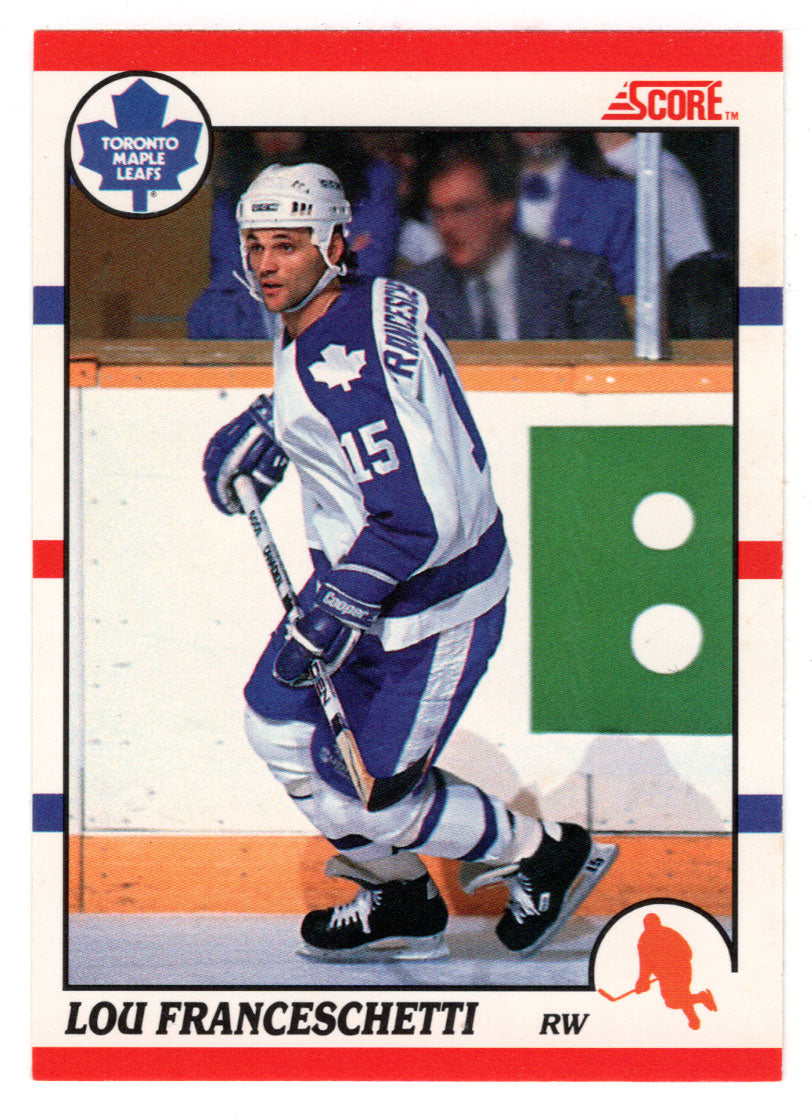 Lou Franceschetti RC - Toronto Maple Leafs (NHL Hockey Card) 1990-91 Score Canadian Bilingual # 266 Mint