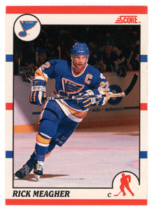 Rick Meagher - St. Louis Blues (NHL Hockey Card) 1990-91 Score Canadian Bilingual # 267 Mint