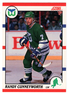 Randy Cunneyworth - Hartford Whalers (NHL Hockey Card) 1990-91 Score Canadian Bilingual # 276 Mint