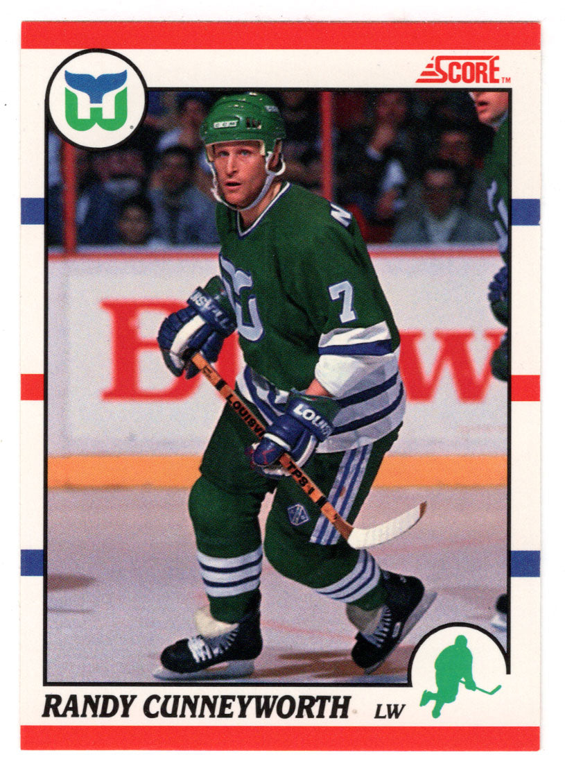 Randy Cunneyworth - Hartford Whalers (NHL Hockey Card) 1990-91 Score Canadian Bilingual # 276 Mint