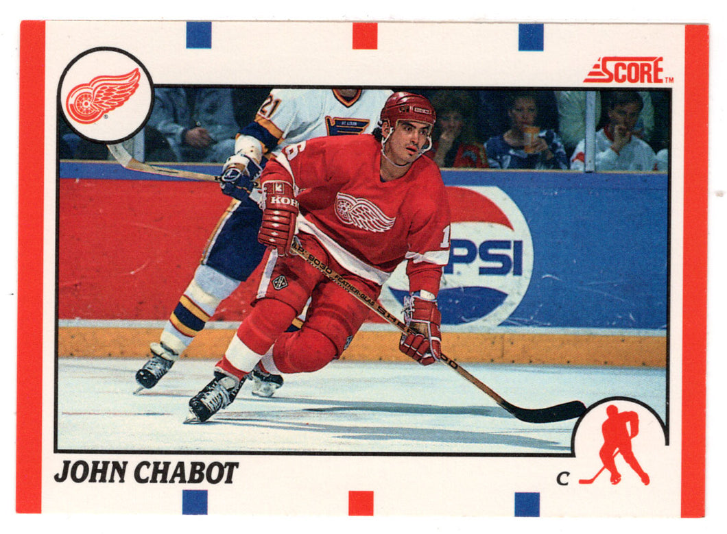 John Chabot - Detroit Red Wings (NHL Hockey Card) 1990-91 Score Canadian Bilingual # 277 Mint