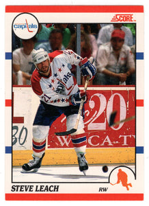 Stephen Leach - Washington Capitals (NHL Hockey Card) 1990-91 Score Canadian Bilingual # 279 Mint