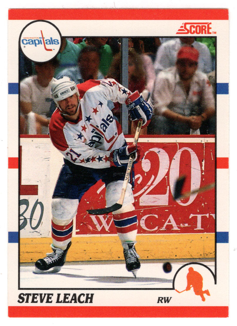 Stephen Leach - Washington Capitals (NHL Hockey Card) 1990-91 Score Canadian Bilingual # 279 Mint