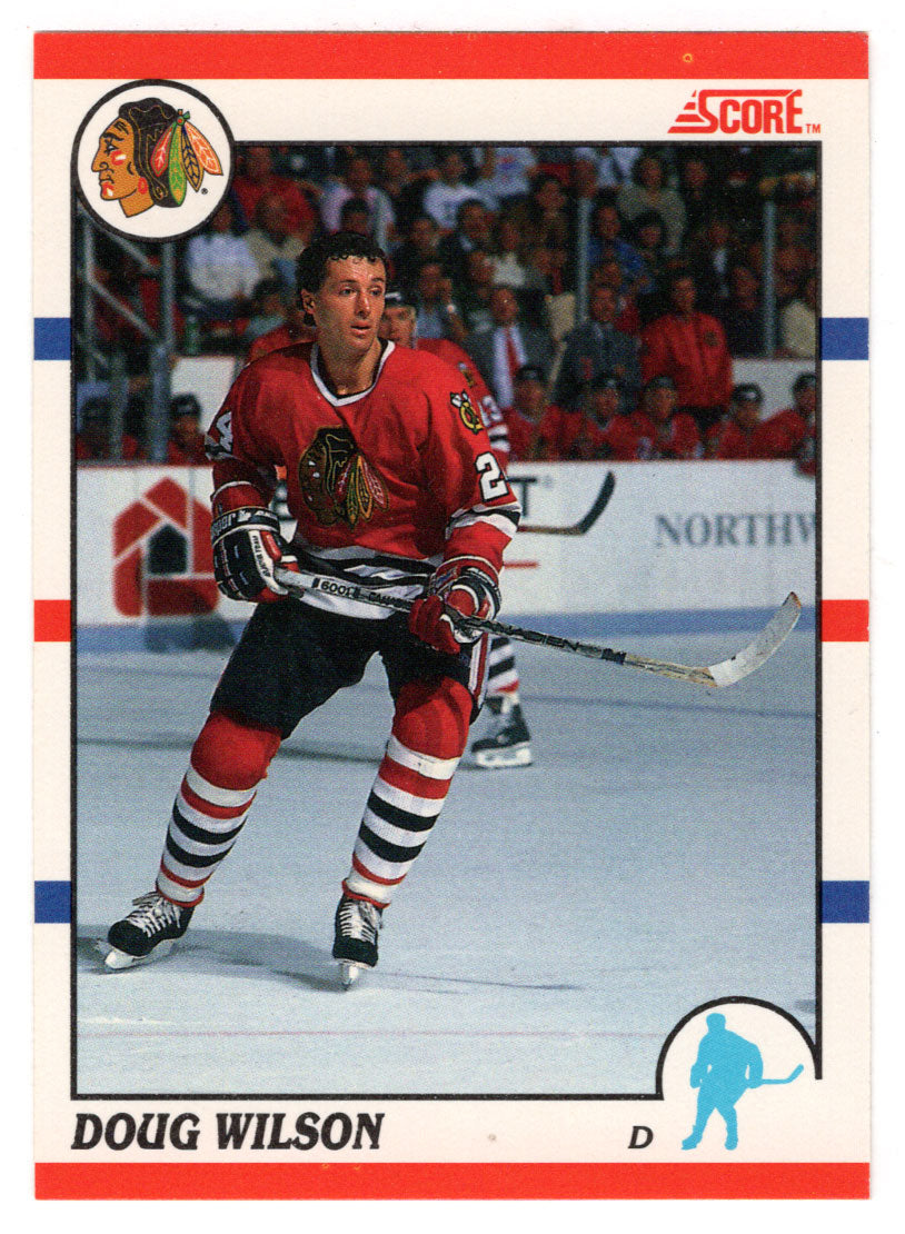 Doug Wilson - Chicago Blackhawks (NHL Hockey Card) 1990-91 Score Canadian Bilingual # 280 Mint