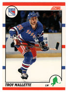 Troy Mallette RC - New York Rangers (NHL Hockey Card) 1990-91 Score Canadian Bilingual # 288 Mint
