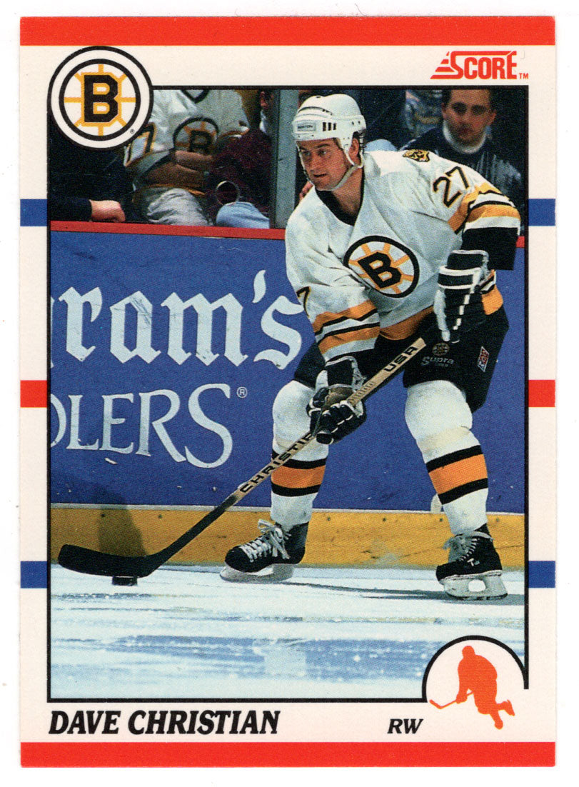 Dave Christian - Boston Bruins (NHL Hockey Card) 1990-91 Score Canadian Bilingual # 295 Mint