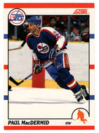 Paul MacDermid - Winnipeg Jets (NHL Hockey Card) 1990-91 Score Canadian Bilingual # 296 Mint