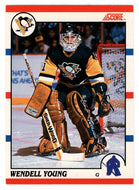 Wendell Young RC - Pittsburgh Penguins (NHL Hockey Card) 1990-91 Score Canadian Bilingual # 298 Mint