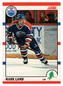 Mark Lamb - Edmonton Oilers (NHL Hockey Card) 1990-91 Score Canadian Bilingual # 308 Mint