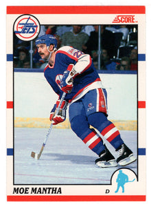 Moe Mantha - Winnipeg Jets (NHL Hockey Card) 1990-91 Score Canadian Bilingual # 310 Mint