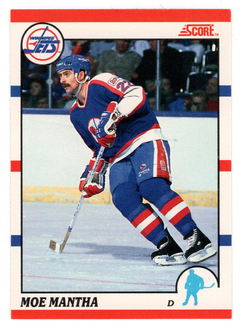 Moe Mantha - Winnipeg Jets (NHL Hockey Card) 1990-91 Score Canadian Bilingual # 310 Mint